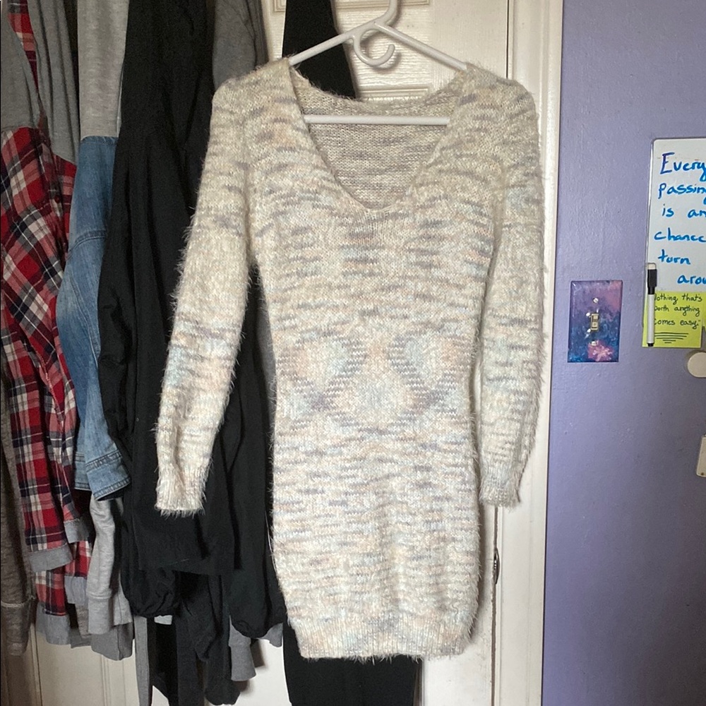 Soft knit sweater dress